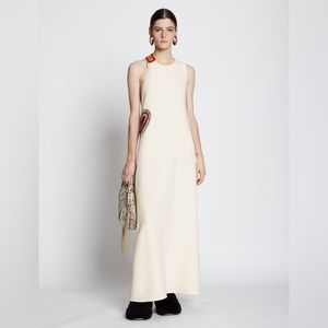 Proenza Schouler cream Crepe crochet dress NWT